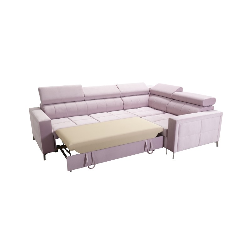 Ecksofa Oslo II mit Schlaffunktion und Bettkasten Velvet, Jaguar 2167 | Komfort und Funktionalität auf höchstem Niveau