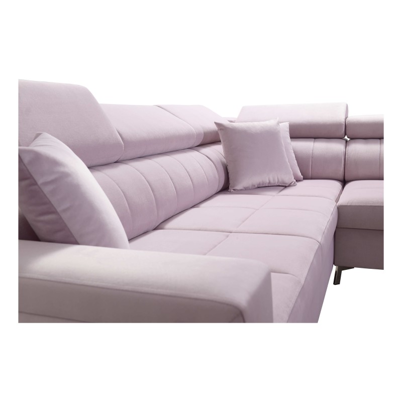 Ecksofa Oslo II mit Schlaffunktion und Bettkasten Velvet, Jaguar 2191 | Komfort und Funktionalität auf höchstem Niveau