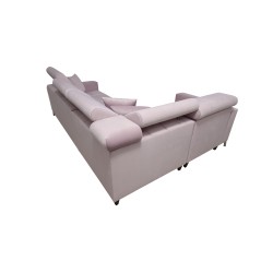 Oslo II Corner Sofa with Sleeping Function and Velvet Bedding Storage, Jaguar 2177 | Comfort and Functionality at the Highest Le