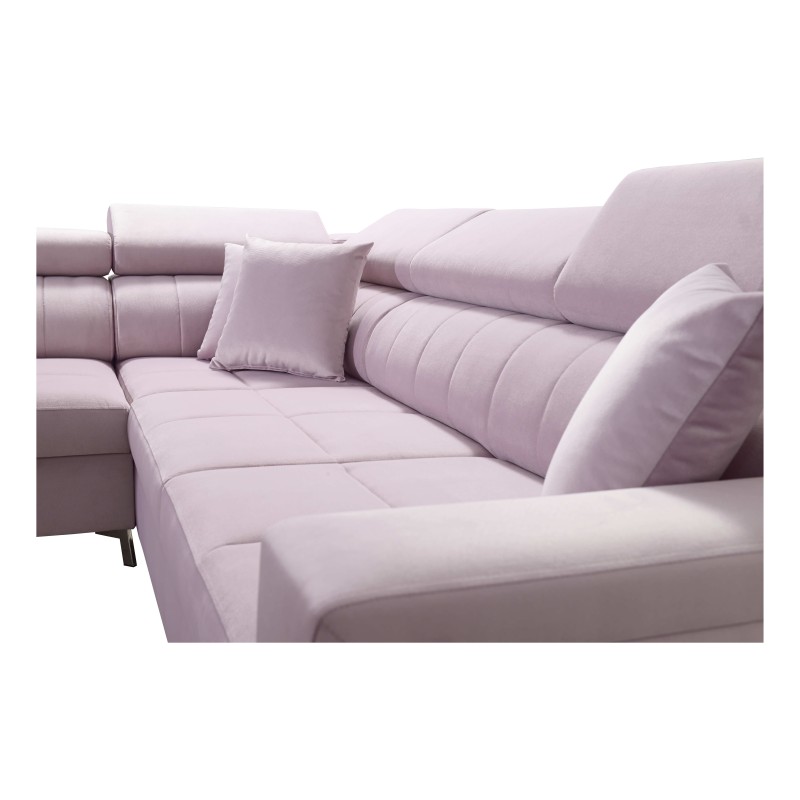 Oslo II Ecksofa mit Schlaffunktion und Bettkasten Velvet, Jaguar 2185 | Komfort und Funktionalität auf höchstem Niveau