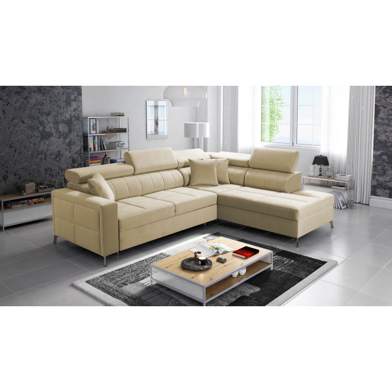 Oslo III maxi corner sofa with sleeping function – elegant and functional furniture | [Your Company]