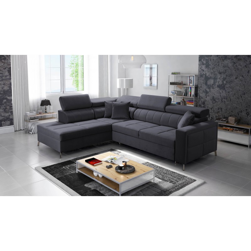 Oslo III maxi corner sofa with sleeping function – elegant and functional furniture | [Your Company]