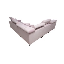 Esquina Oslo IV con función de cama y contenedor para ropa de cama Velvet, Jaguar 2181