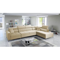 Oslo X mini corner sofa with a sleeping function and a storage compartment for be