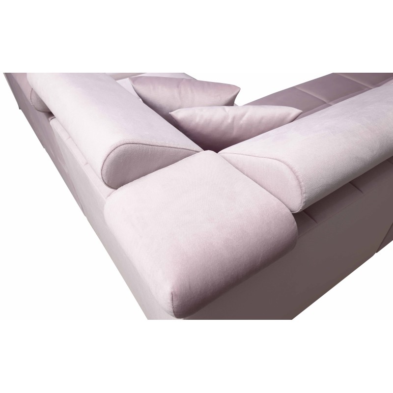 Oslo X mini corner sofa with a sleeping function and a storage compartment for be