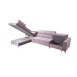 Oslo X Mini Ecksofa mit Schlaffunktion und Bettkasten