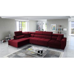 Oslo X mini corner sofa with a sleeping function and a storage compartment for be