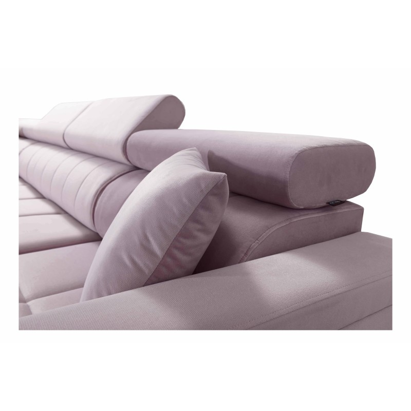 Oslo X mini corner sofa with a sleeping function and a storage compartment for be