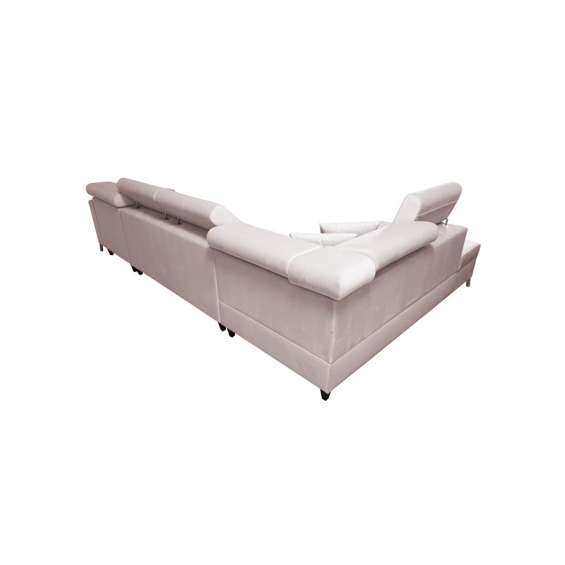 Oslo X mini corner sofa with a sleeping function and a storage compartment for be