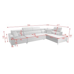 Oslo X Maxi Corner Sofa with Sleeping Function – Luxury and Functionality in One