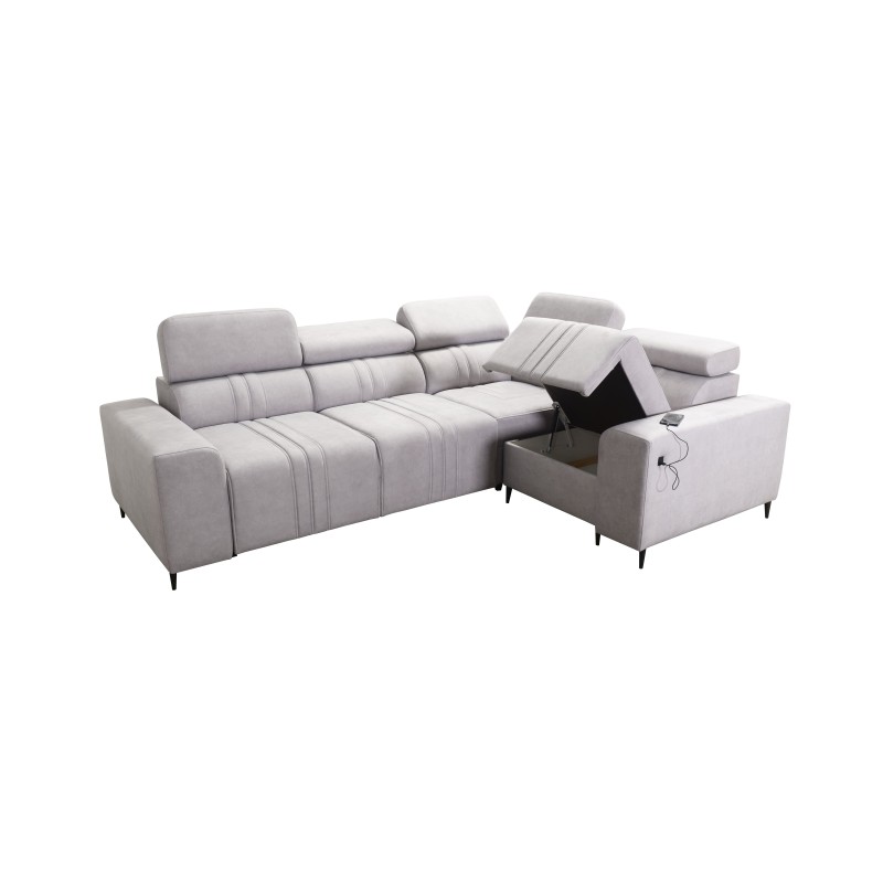 Sofá esquinero Verona II con función de cama: elegancia y funcionalidad en uno.