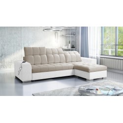 Prisma I Ecksofa mit Schlaffunktion und USB-Anschluss - Komfort und Eleganz in einem.