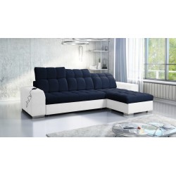 Prisma I corner sofa with a sleeping function and USB port - comfort and elegance in one.