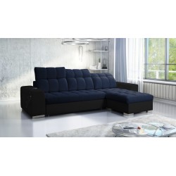 Prisma I corner sofa with a sleeping function and USB port - comfort and elegance in one.