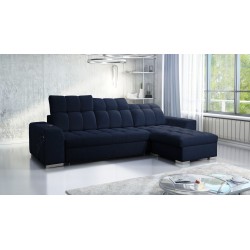 Prisma I corner sofa with a sleeping function and USB port - comfort and elegance in one.