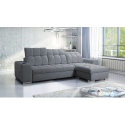Prisma I corner sofa with a sleeping function and USB port - comfort and elegance in one.