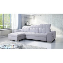 Prisma I corner sofa with a sleeping function and USB port - comfort and elegance in one.