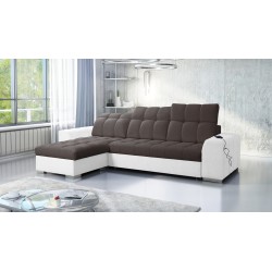 Prisma I corner sofa with a sleeping function and USB port - comfort and elegance in one.