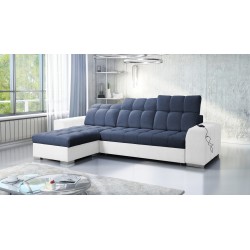 Sofá esquinero Prisma I con función de cama y puerto USB: comodidad y elegancia en uno.