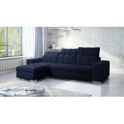 Prisma I corner sofa with a sleeping function and USB port - comfort and elegance in one.