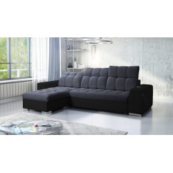 Prisma I corner sofa with a sleeping function and USB port - comfort and elegance in one.