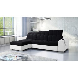 Sofá esquinero Prisma I con función de cama y puerto USB: comodidad y elegancia en uno.