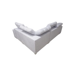 Prisma II Corner Sofa with Sleeping Function in Velvet Fabric | Pet Friendly, Terra 80 | Your Ideal Place to Relax