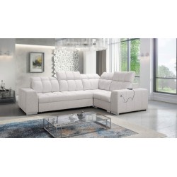 Prisma II corner sofa with a sleeping function in Velvet fabric | Pet friendly, Terra 06 | Your ideal place to relax