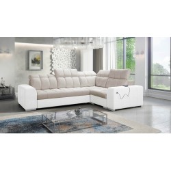 Prisma II Ecksofa mit Schlaffunktion im Samtstoff | Tierfreundlich, Terra 13 + Kunstleder | Ihr perfekter Ort zur Entspannung