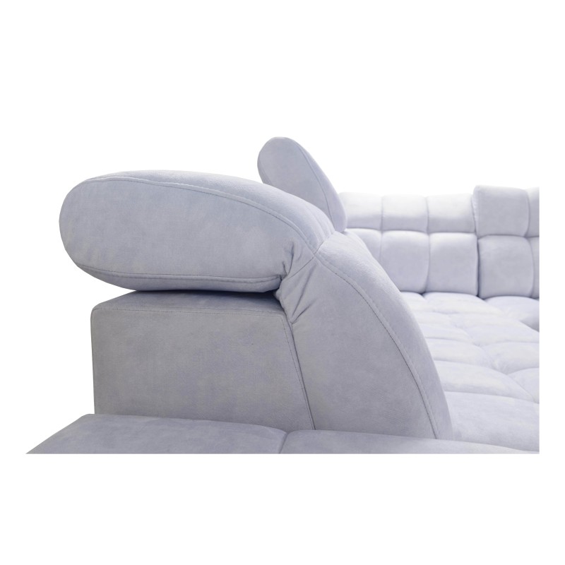 Prisma II Corner Sofa with Sleeping Function in Velvet Fabric | Pet Friendly, Terra 48 | Your Perfect Place to Relax