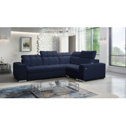 Prisma II Corner Sofa with Sleeping Function in Velvet Fabric | Pet Friendly, Terra 79 | Your Perfect Place to Relax