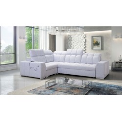 Narożnik Prisma II z funkcją spania w tkaninie Velvet | Pet friendly, Terra 80 | Twoje idealne miejsce do relaksu