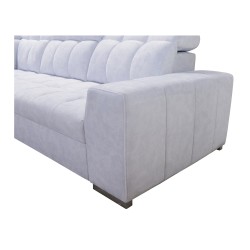 Sofá esquinero Prisma II con función de cama en tela Velvet | Apto para mascotas, Terra 13 | Tu lugar ideal para relajarte