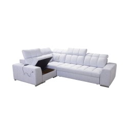 Sofá esquinero Prisma II con función de cama en tela Velvet | Apto para mascotas, Terra 13 | Tu lugar ideal para relajarte