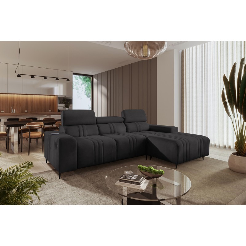 Elegantes Ecksofa Verona I mit Schlaffunktion - Samt, Vena 20 | Ihr ideales Möbelstück
