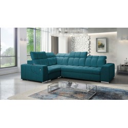 Prisma II corner sofa with sleeping function in Velvet fabric | Pet friendly, Terra 75 | Your perfect place to relax