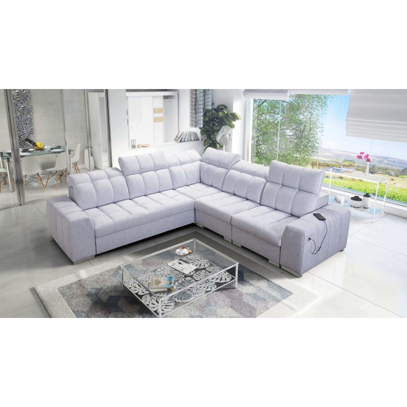 Ecksofa Prisma III mit Schlaffunktion und USB-Anschluss – Komfort und Stil in einem Möbelstück