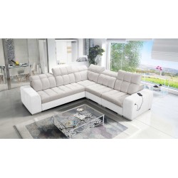Ecksofa Prisma III mit Schlaffunktion und USB-Anschluss – Komfort und Stil in einem Möbelstück