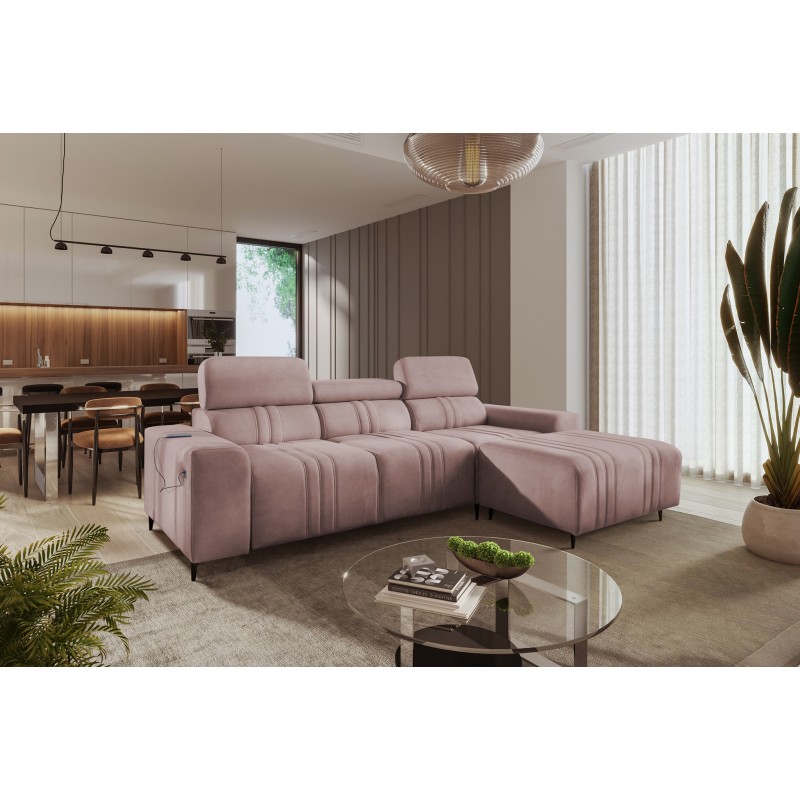 Elegantes Ecksofa Verona I mit Schlaffunktion - Samt, Vena 10 | Ihr ideales Möbelstück