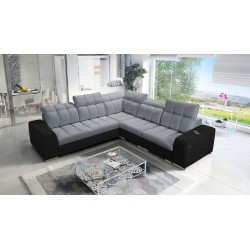 Esquinero Prisma III con función de cama y puerto USB: comodidad y estilo en un solo mueble.