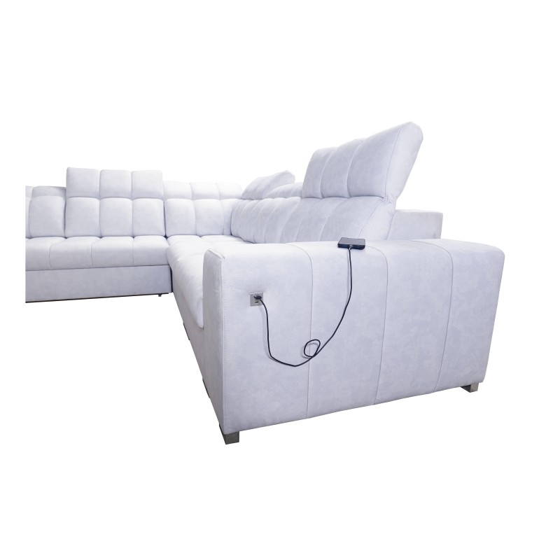 Ecksofa Prisma III mit Schlaffunktion und USB-Anschluss – Komfort und Stil in einem Möbelstück