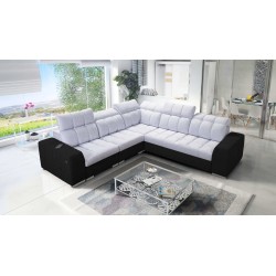 Esquinero Prisma III con función de cama y puerto USB: comodidad y estilo en un solo mueble.