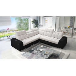 Esquinero Prisma III con función de cama y puerto USB: comodidad y estilo en un solo mueble.