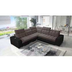 Prisma III corner sofa with sleeping function and USB port – comfort and style in one piece of furniture