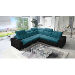Prisma III corner sofa with sleeping function and USB port – comfort and style in one piece of furniture