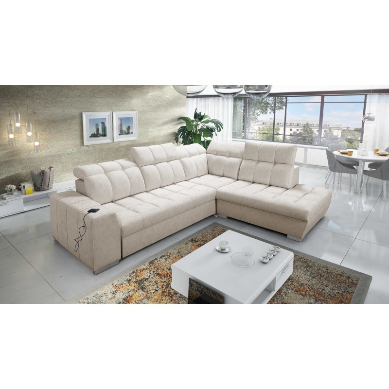 Ecksofa Prisma VII mit Schlaffunktion und USB-Anschluss - für Ihren Komfort geschaffen!