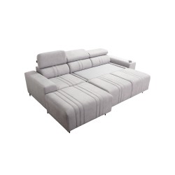 Elegant Verona I Corner Sofa with Sleeping Function - Velvet, Vena 13 | Your Perfect Furniture
