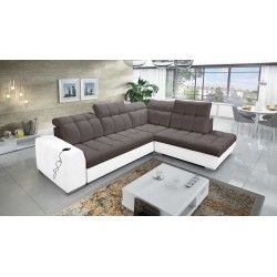 Prisma VII corner sofa with a sleeping function and USB port - designed for your comfort!