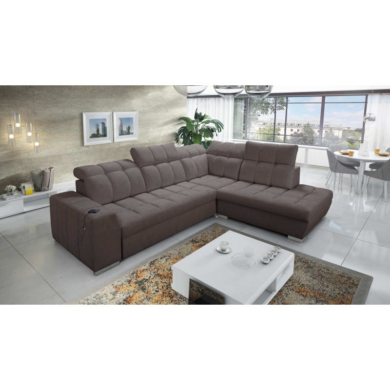 Ecksofa Prisma VII mit Schlaffunktion und USB-Anschluss - für Ihren Komfort geschaffen!