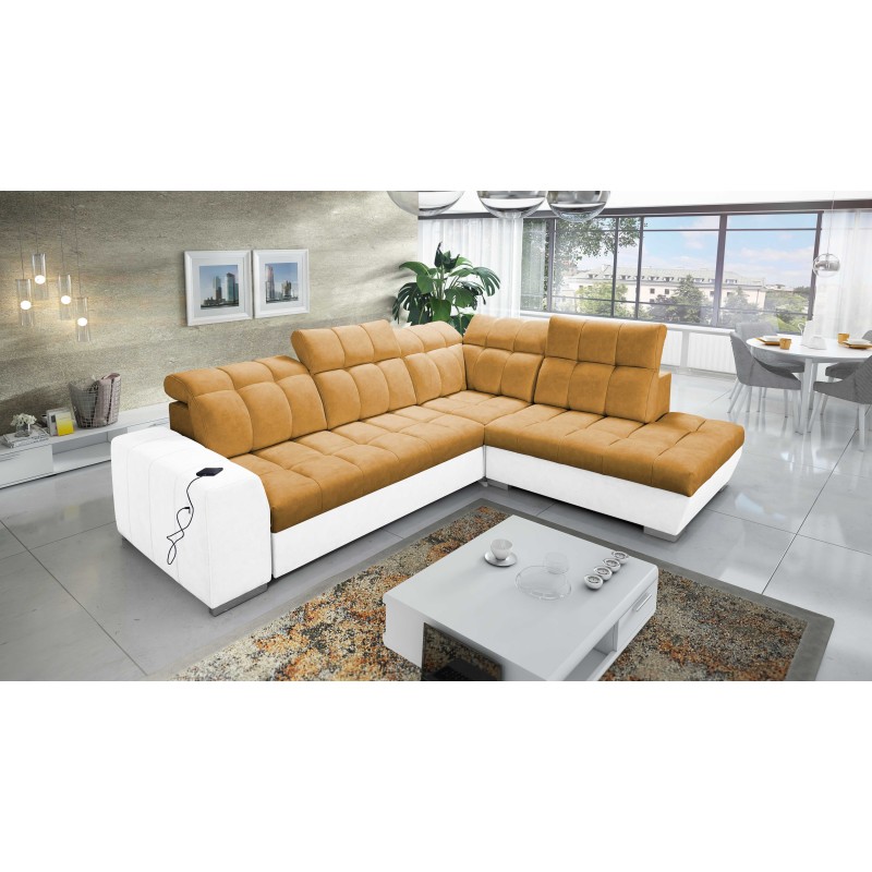 Ecksofa Prisma VII mit Schlaffunktion und USB-Anschluss - für Ihren Komfort geschaffen!